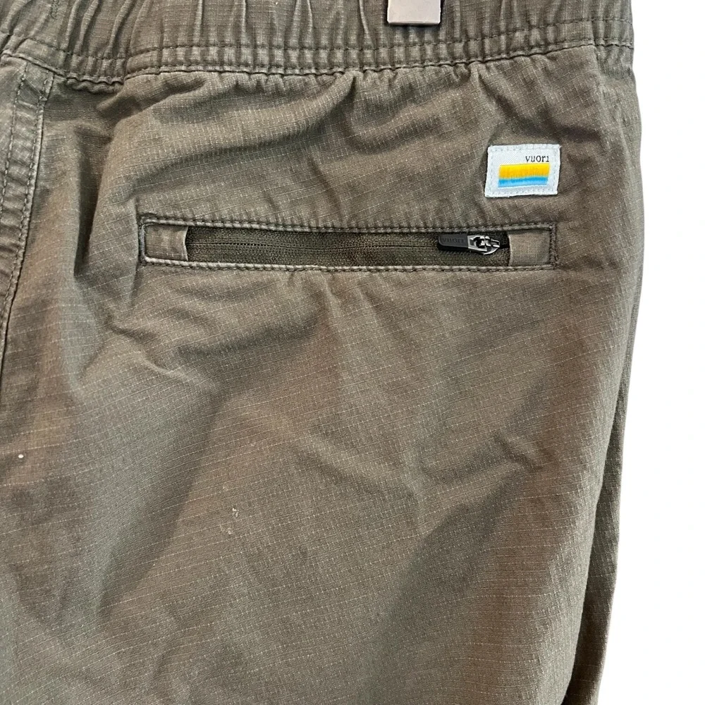 Vuori Rip Stop Organic Cotton Olive Green Hiking Pants Women's Size Small - Picture 6 of 9